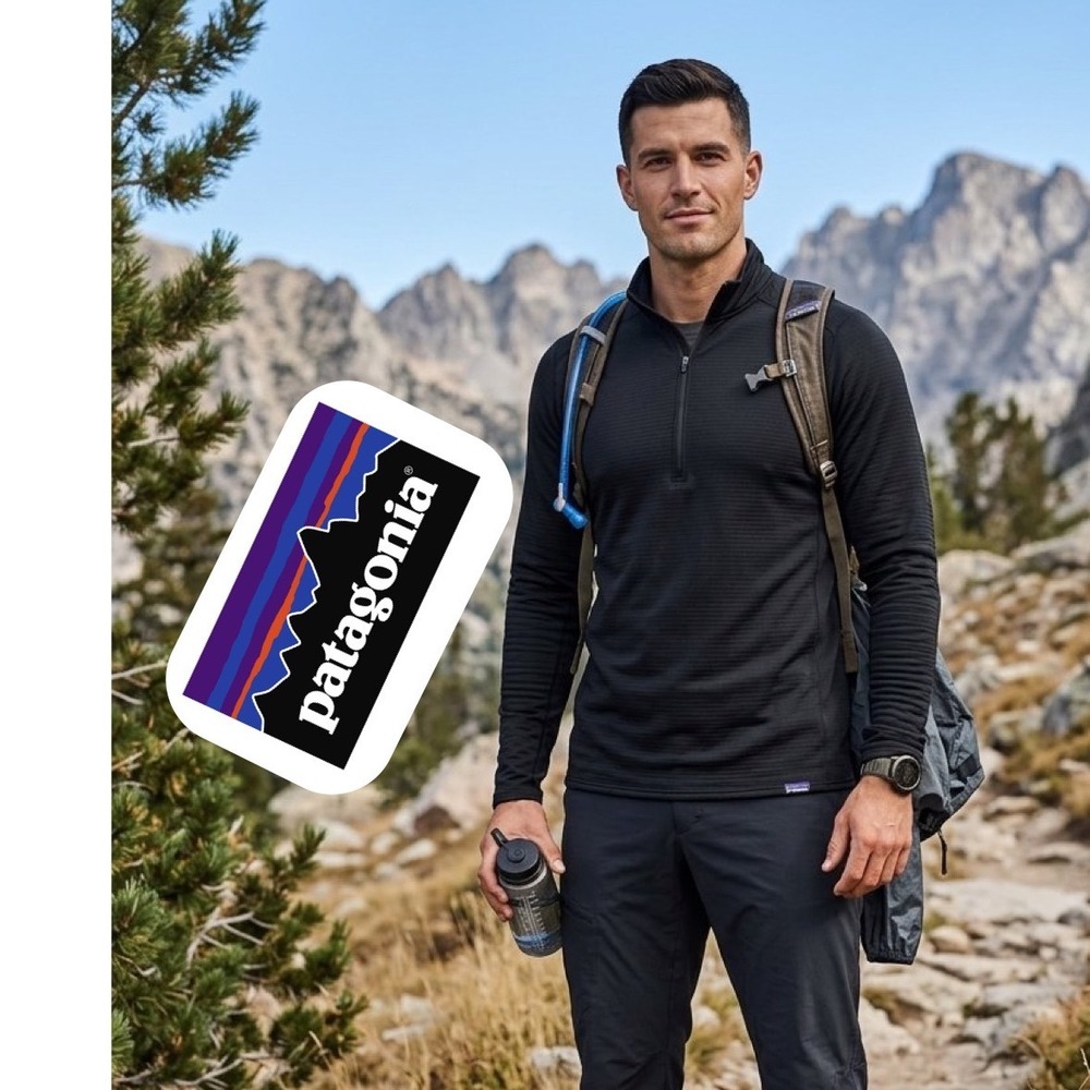 Patagonia Mens Thermal Weight Capilene Baselayer Polartec 1/4 Zip Black M